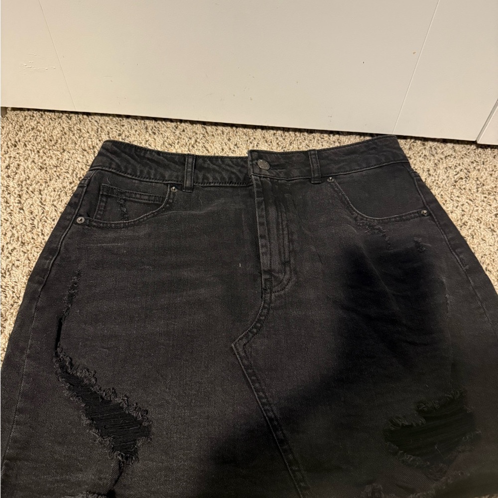 Wild Fable Black Denim Skirt